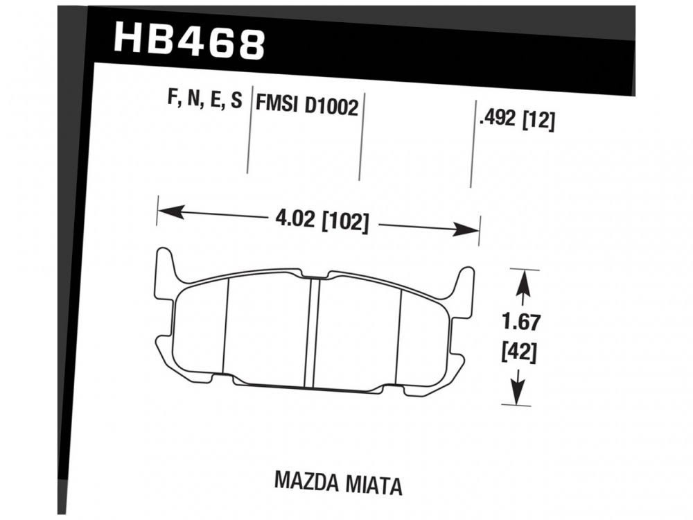 Blue 9012 Disc Brake Pad W33198