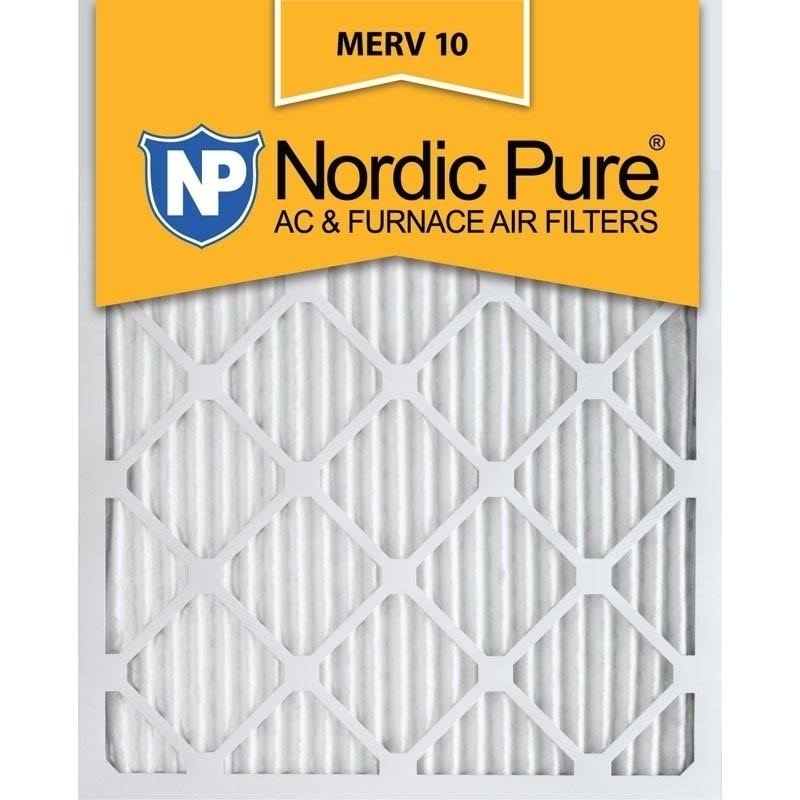 12x25x1 Pleated MERV 10 AC Furnace Filters Qty 24 R6366