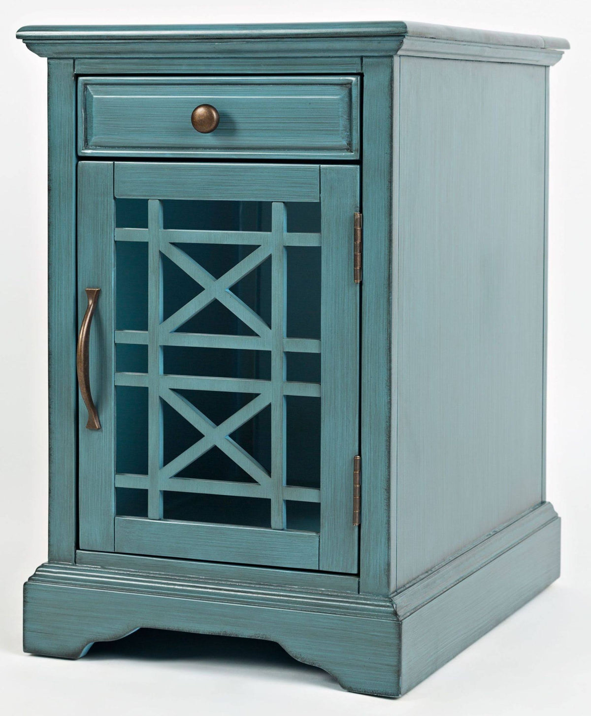 Antique Blue Power Chairside Table M361