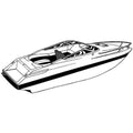 Boat Cover for V-Hull Low Profile Cuddy P12091