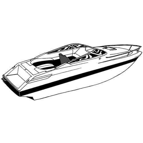 Boat Cover for V-Hull Low Profile Cuddy P12091
