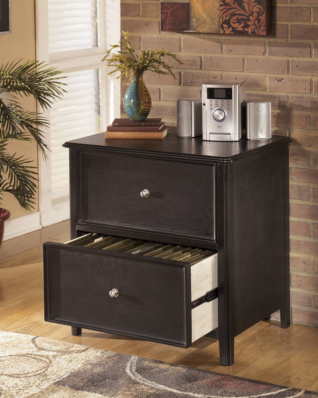 Almost Black Lateral File Cabinet X455