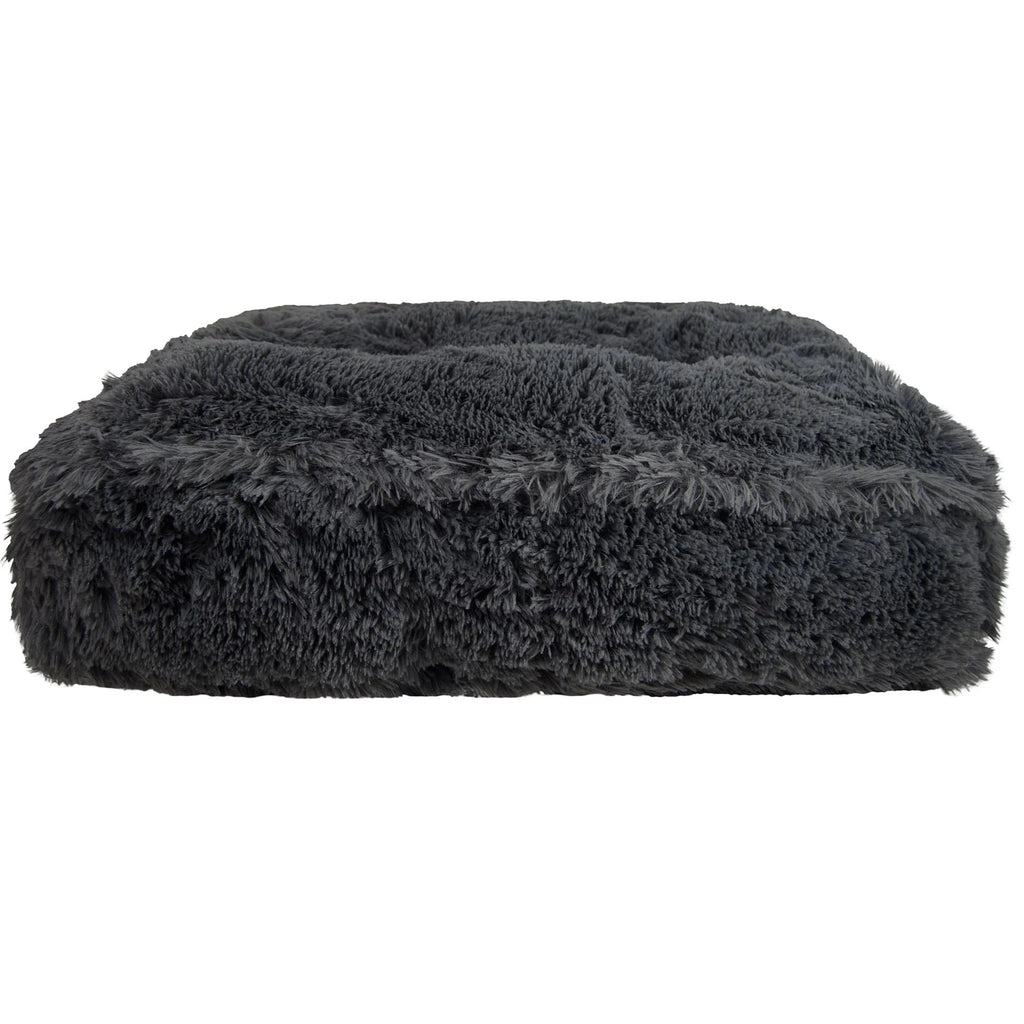 Large 46 inch x 35 inch Grey Faux Fur Pet Bed R45867