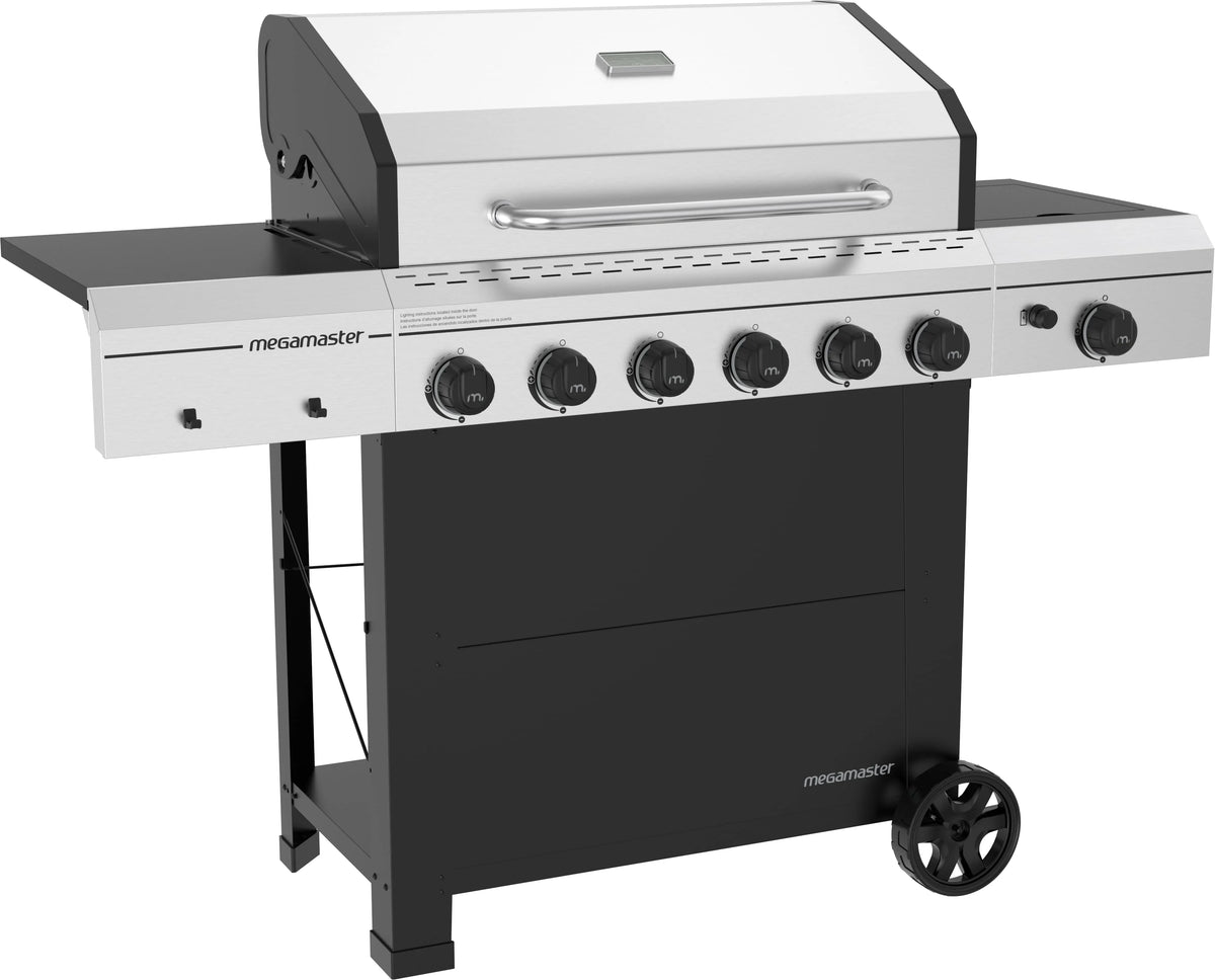 6-Burner Propane Gas Grill With Side Burner W143