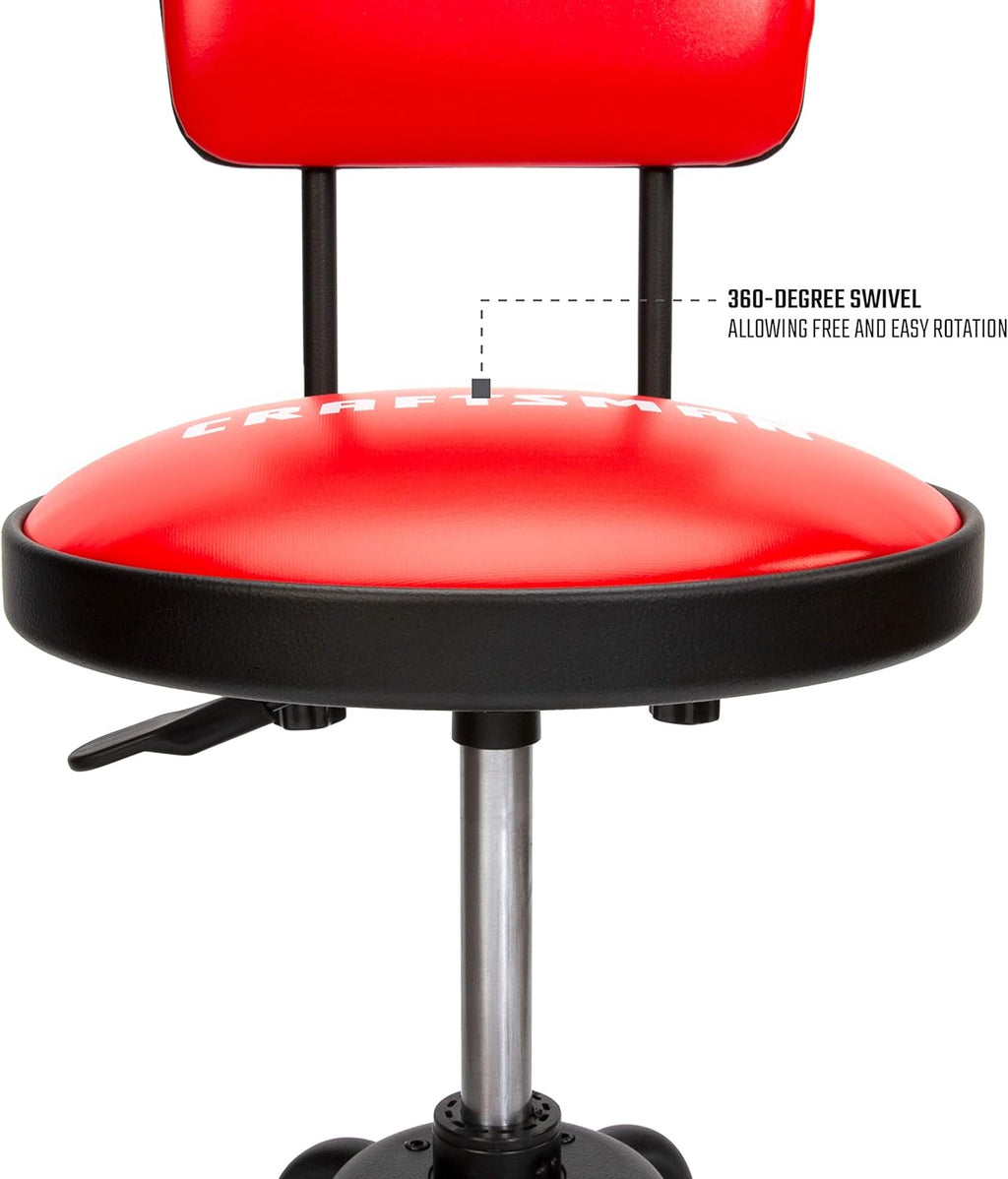 Fixed Height Work Shop Stool, 28.5-inches Tall, Vinyl Seat X979