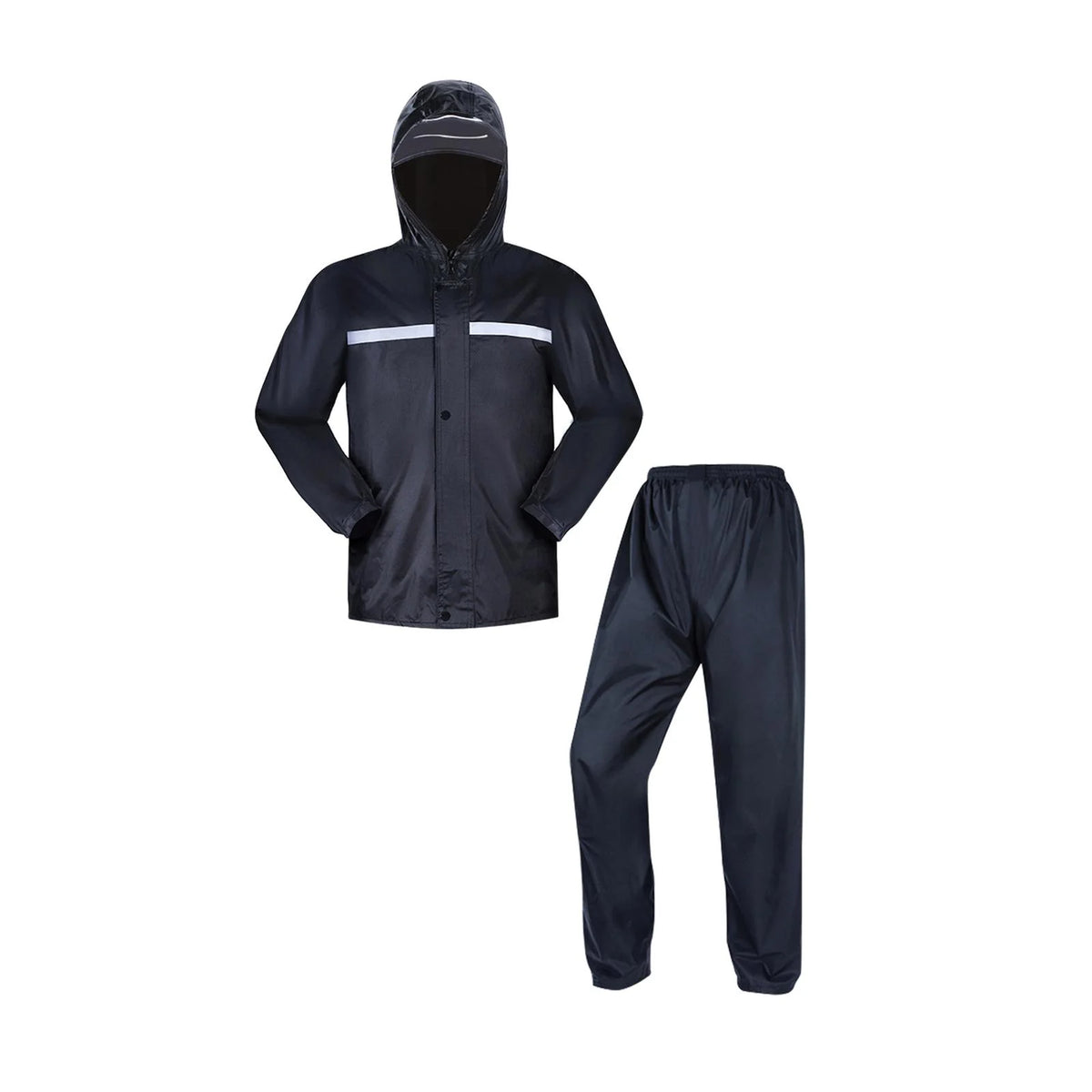 Waterproof Breathable Hooded Rain Jacket with Pants I6852