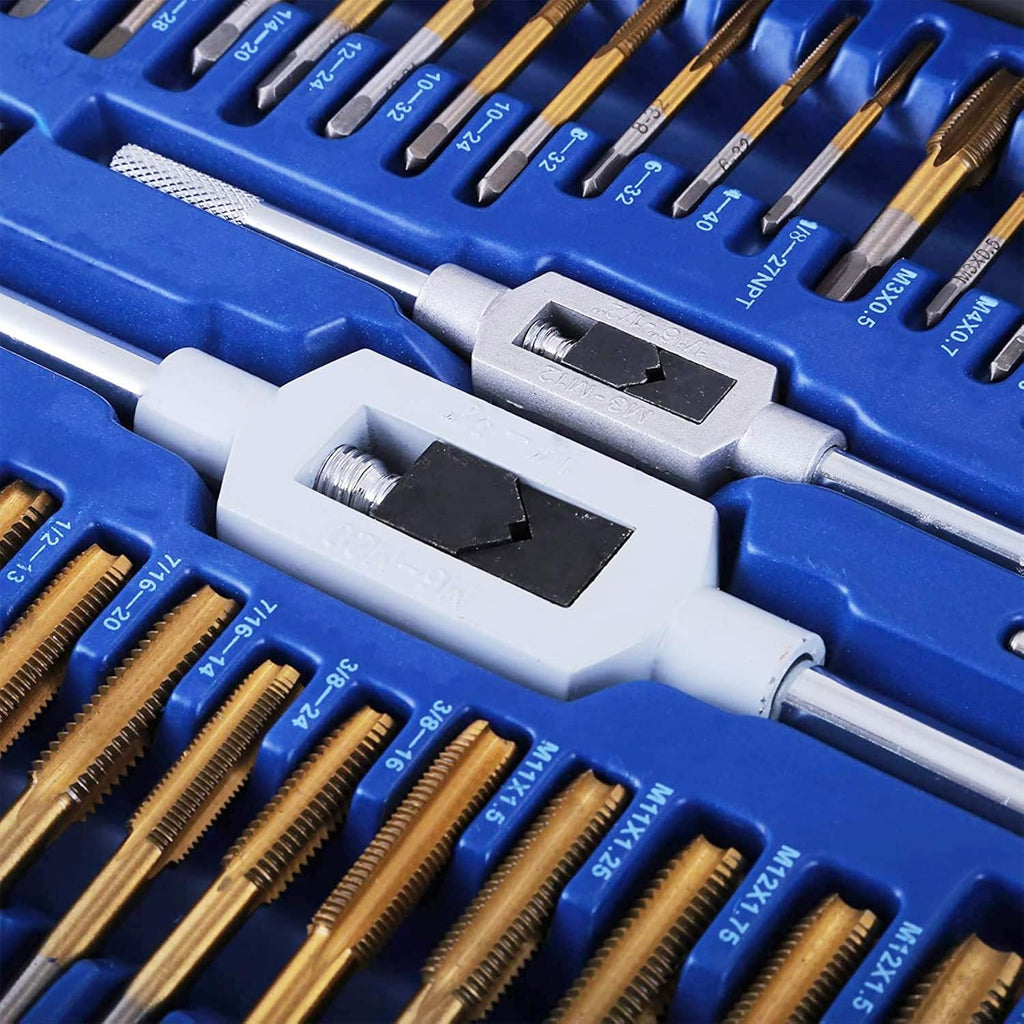 86PC Tungsten Steel Titanium Tap and Die Set J2821