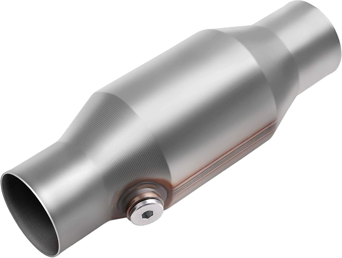 2.5" Inlet/Outlet Universal Catalytic Converter with O2 Port, Pack of 2 A406776