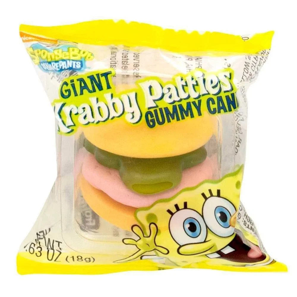 Giant Krabby Patty Gummy Candy, 0.63 Ounce, 216 per Case Z346244