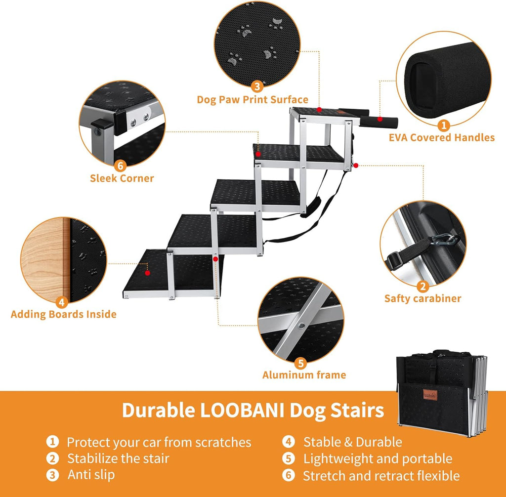 Folding Dog Ramp with Nonslip Surface N652