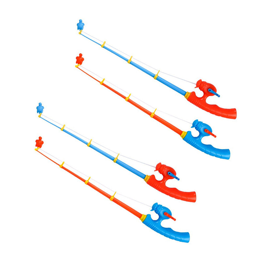 4pcs Plastic Fishing Rod Magnetic Fishing Game Educational Learning Toys Q846144
