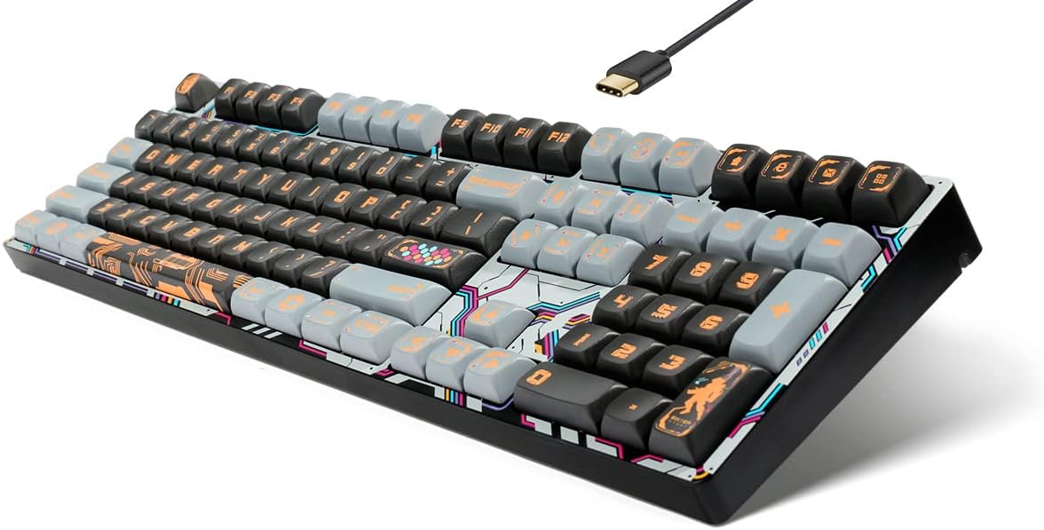 Wired 108 Keys Mechanical Gaming Keyboard X7440