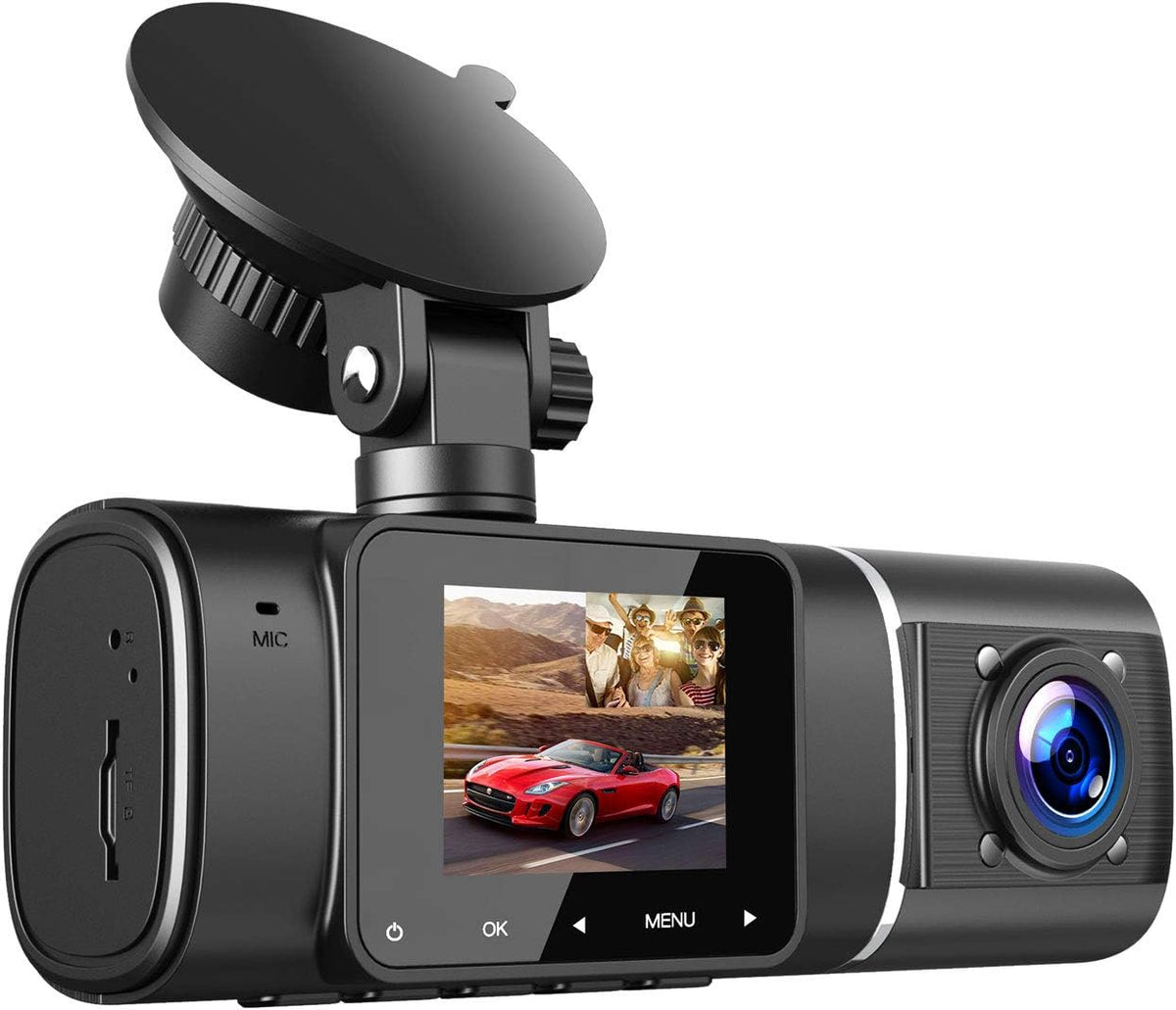 Dual Dash Cam 1080P+720P FHD Front and Inside Car Camera Pack of 2 D9561