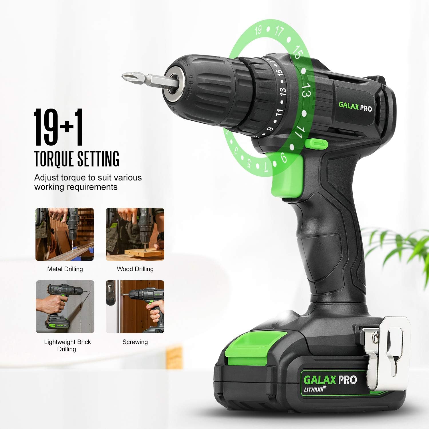 20 V Max Cordless Combo Kit with Impact Drill Driver, Reciprocating Saw, 1.3 Ah Li-ion Battery Pack, Charger, and 7 Blades T329