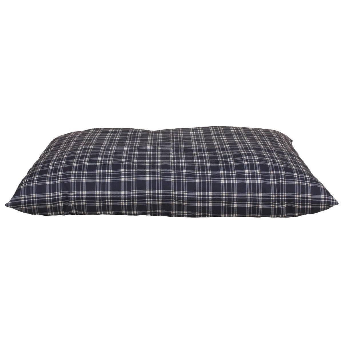 Large Blue Plaid Indoor/Outdoor Pet Bed I16016