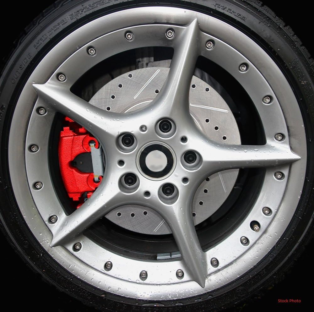 Red Powder Coated Caliper Assembly Pair Set Q67526