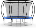 Blue Recreational Trampoline with Enclosure Net - 12FT E264