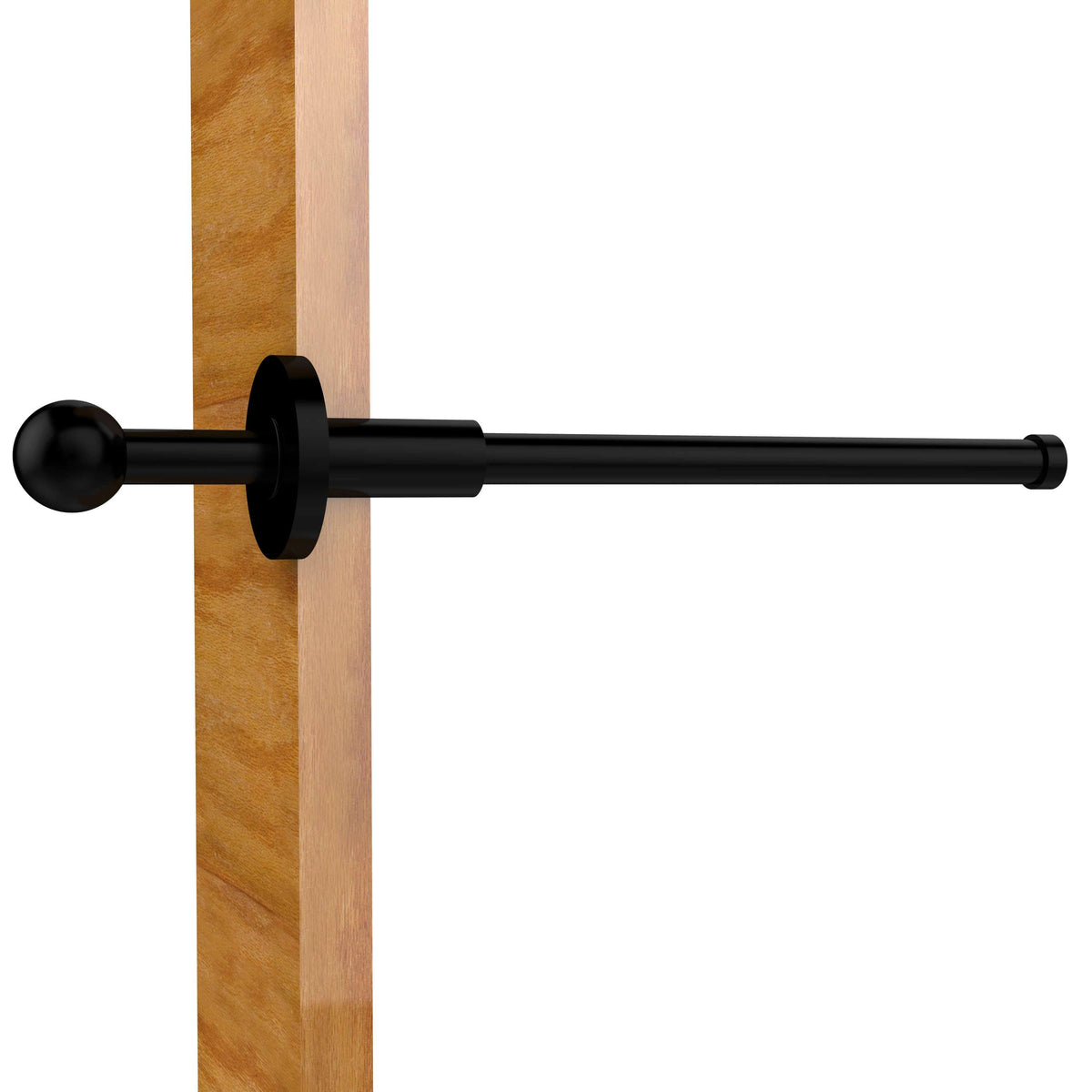 Matte Black Retractable Pullout Garment Rod Z791724