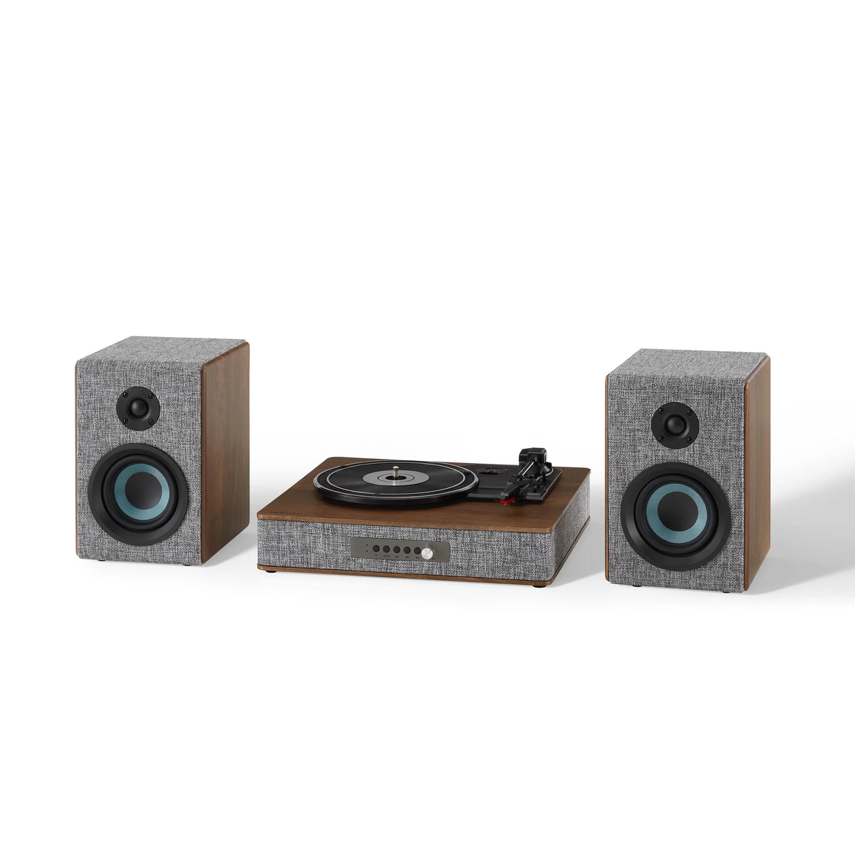 Vinyl Record Player with Speakers with Wireless Bluetooth and FM Radio J106