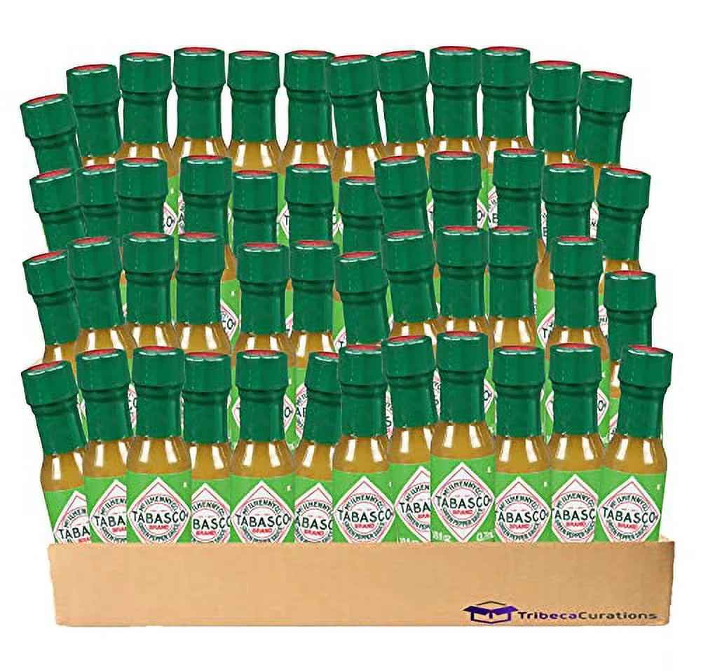 48 Count 1/8 Fl Oz Mini Glass Bottles of Jalapeno Sauce I6517