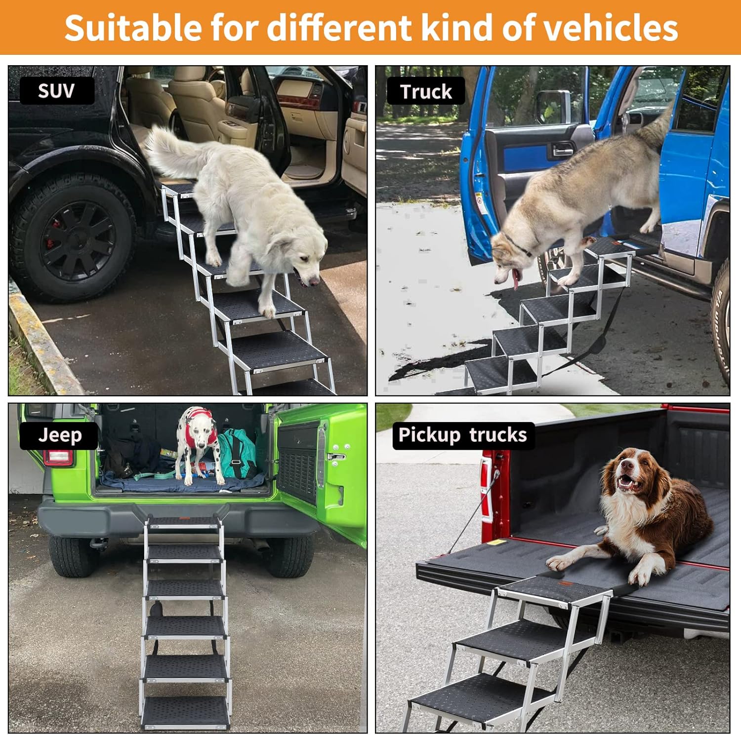 Folding Dog Ramp with Nonslip Surface N652