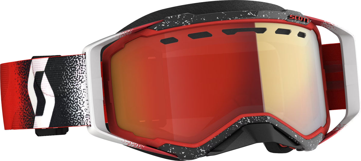 Red Chrome Lens Snow Cross Goggles B1865