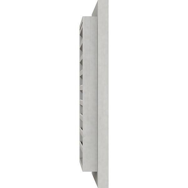 18 inch x 12 inch Vertical Gable Vent Primed Smooth Western Red Cedar P9213