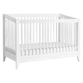 4-in-1 Convertible Crib with Toddler Bed Conversion Kit in White H5438