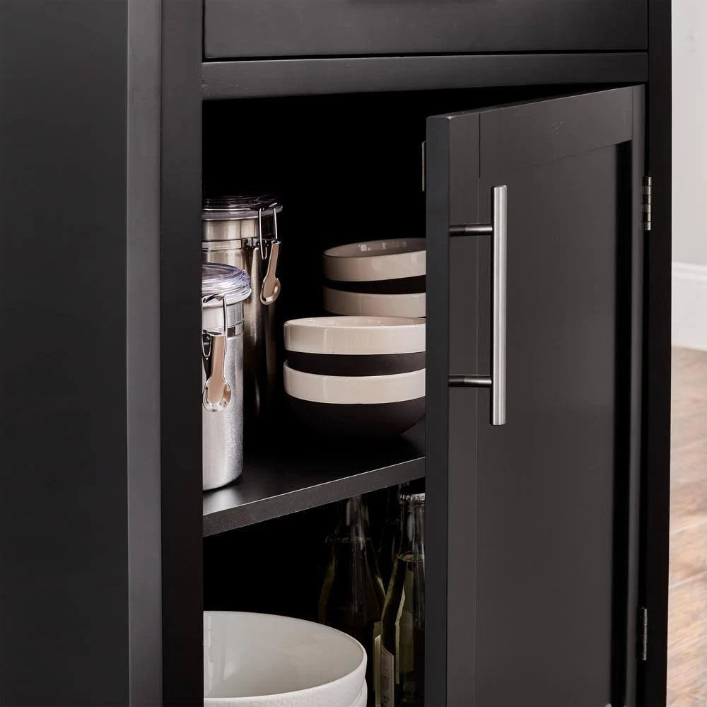 Black Single Kitchen Cart V927980