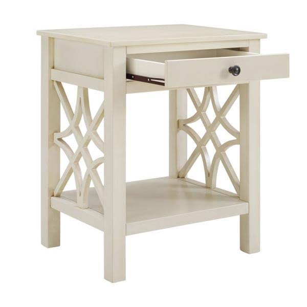 Antique White End Table E4881