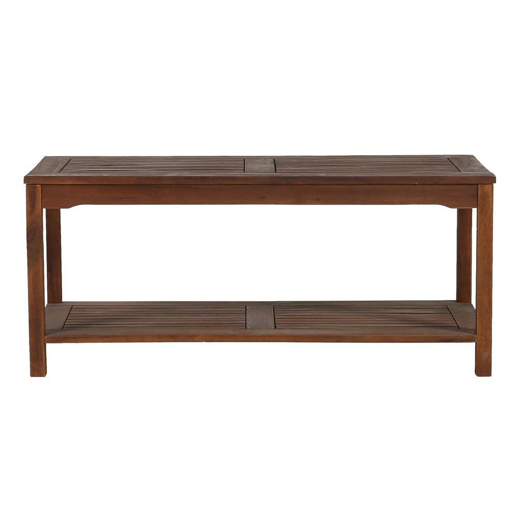 Dark Brown Acacia Wood Patio Coffee Table A480
