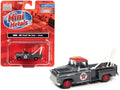 1957 Chevrolet Stepside Tow Truck Gray Metallic with Red Top 1/87 Scale Model Car N60470