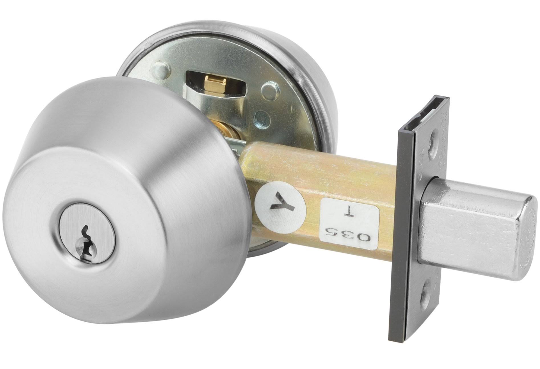 Double Cylinder Deadbolt Satin Chrome O3288