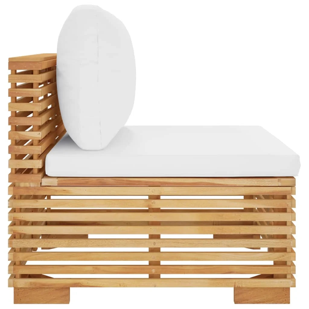 Teak Patio Sofa with Cushions A787938