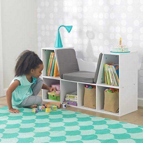 White Bookcase with Reading Nook Toy A652355