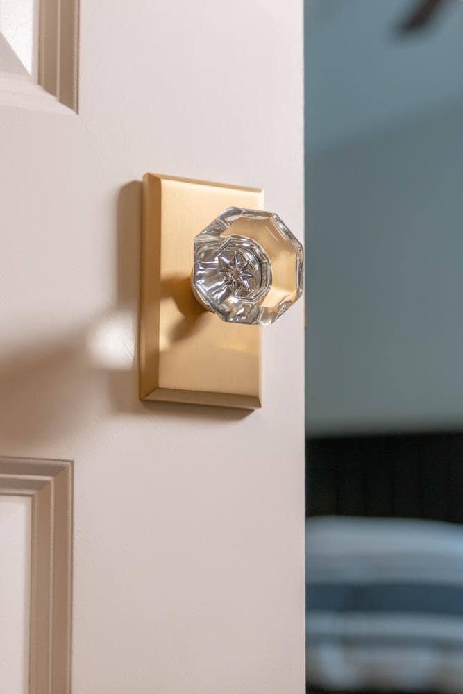 Satin Brass Privacy Door Knob T6108