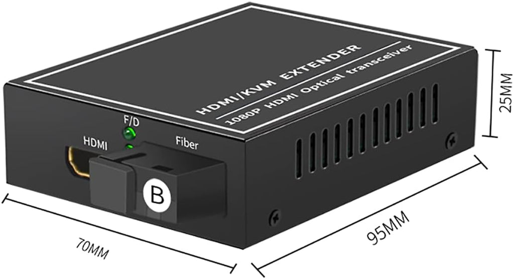 HDMI Extender Over Fiber Optic Cable, 1080P, 1 Transmitter and 1 Receiver X436343
