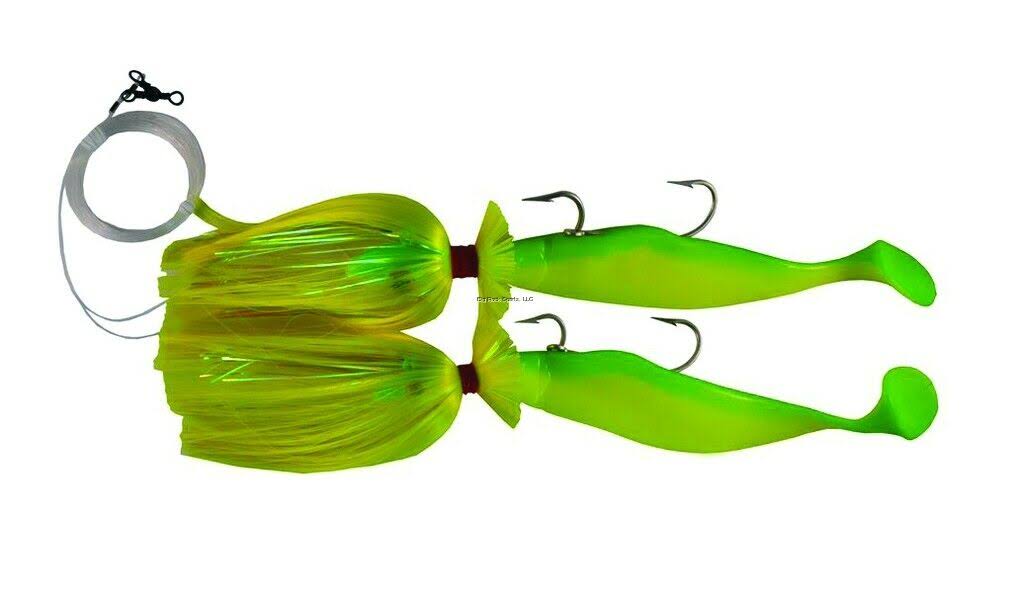 Blue Water Candy Parachute Rig 9x22 8 oz/4 oz Chartreuse W651