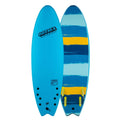 6'0 Cool Blue/Stripes Surfboard Y256