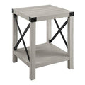 Stone Gray Rustic Wood Accent Table W6221