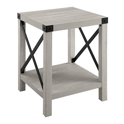 Stone Gray Rustic Wood Accent Table W6221