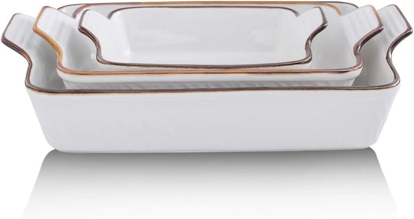 Ceramic Baking Dish Set, 3 Piece, 9 x 13 Inches P702468