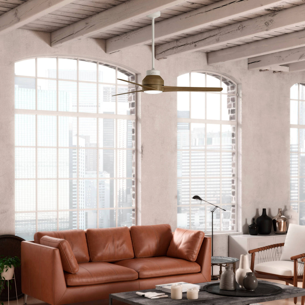 Matte Silver LED Ceiling Fan I93500