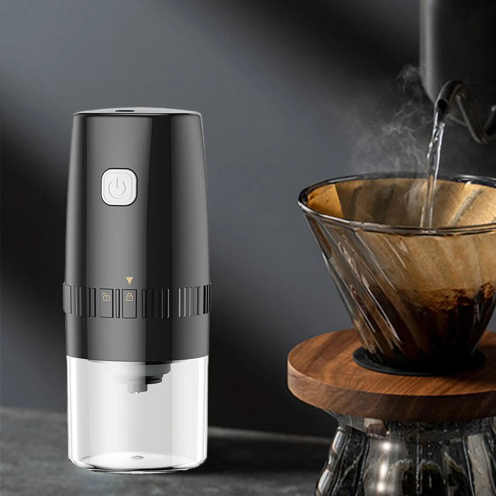 Black Cordless Electric Burr Coffee Grinder E208