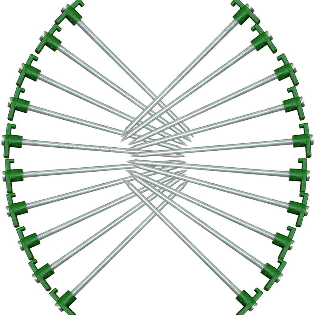 Heavy-Duty Metal Tent Pegs Stake Set (20 Pack) W41157