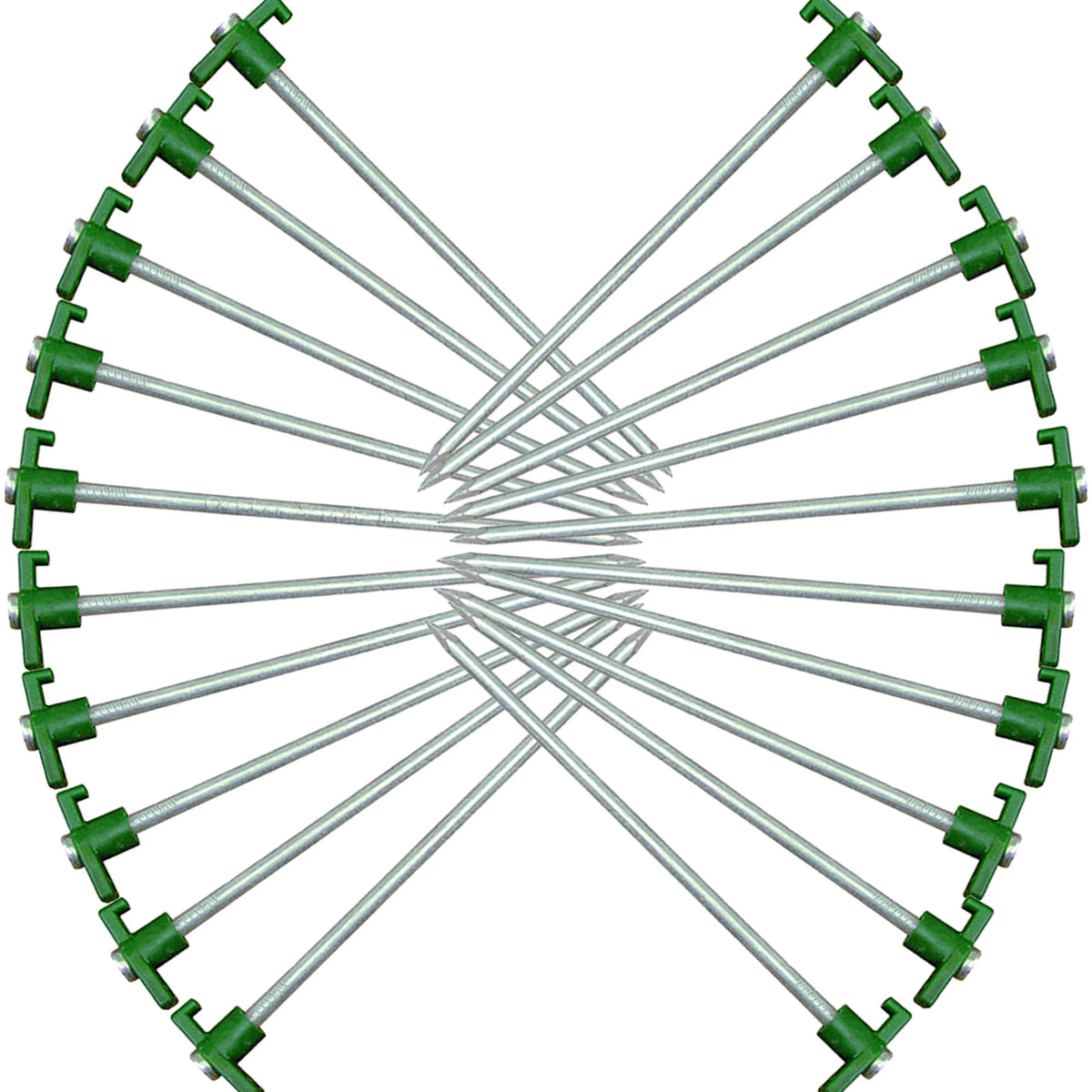 Heavy-Duty Metal Tent Pegs Stake Set (20 Pack) W41157