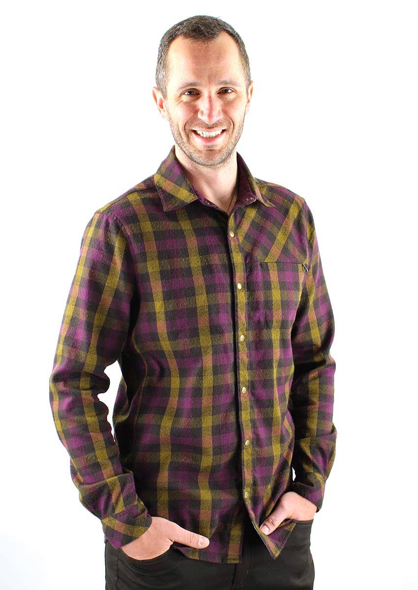 Lime Flannel Shirt V3416