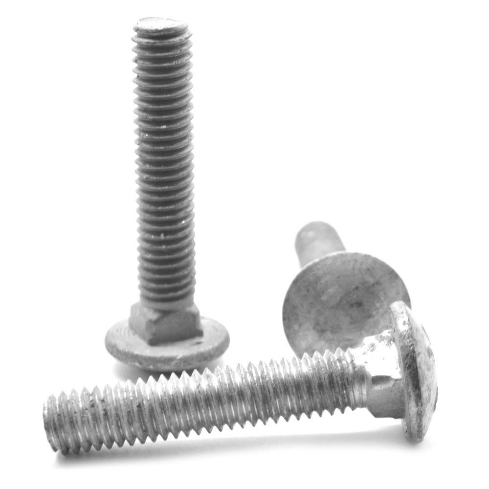 5/16x22-18 x 6 1/2x226x22THD Coarse Thread A307 Grade A Carriage Bolt Low Carbon Steel Hot Dip Galvanized J897