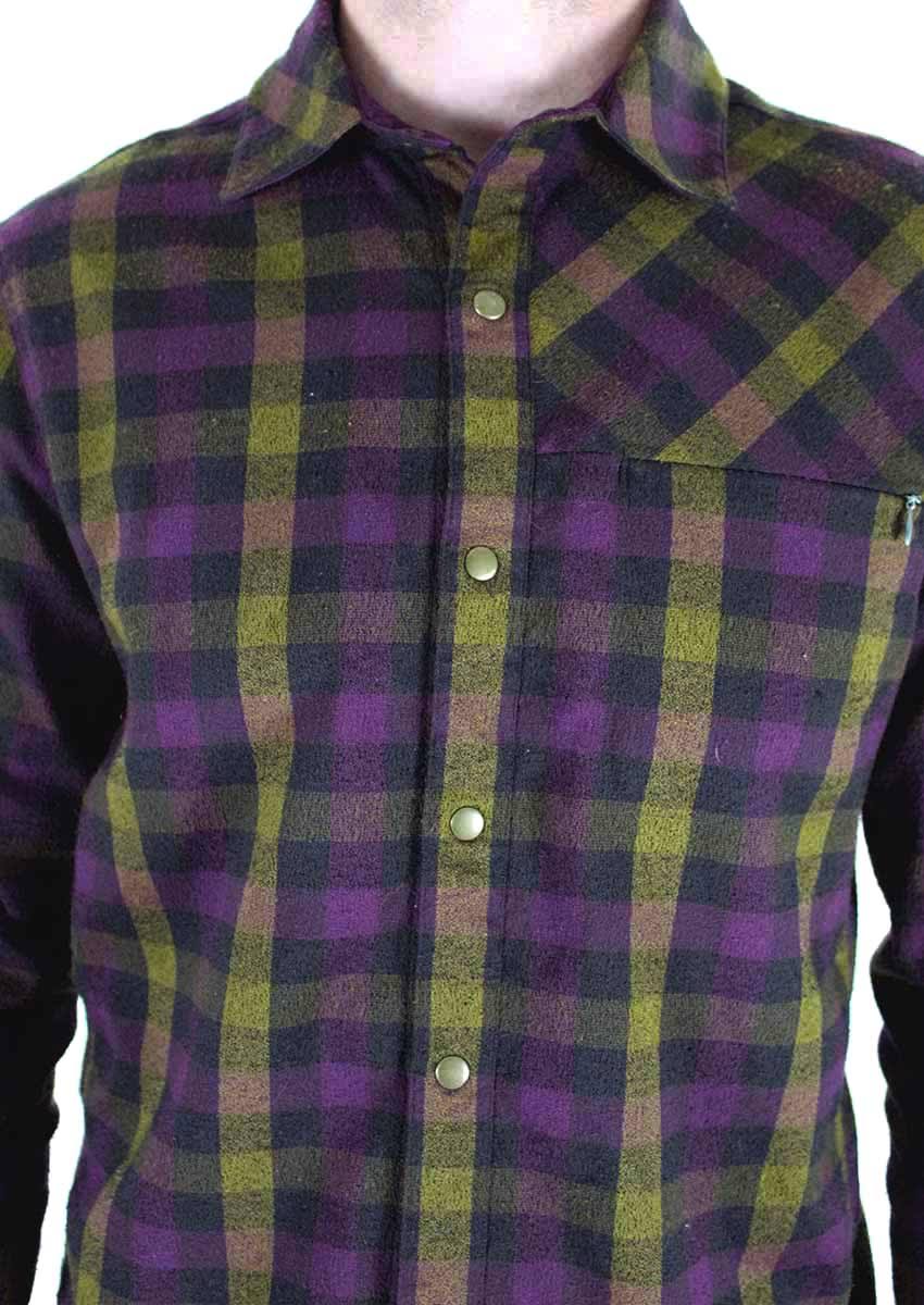 Lime Flannel Shirt V3416