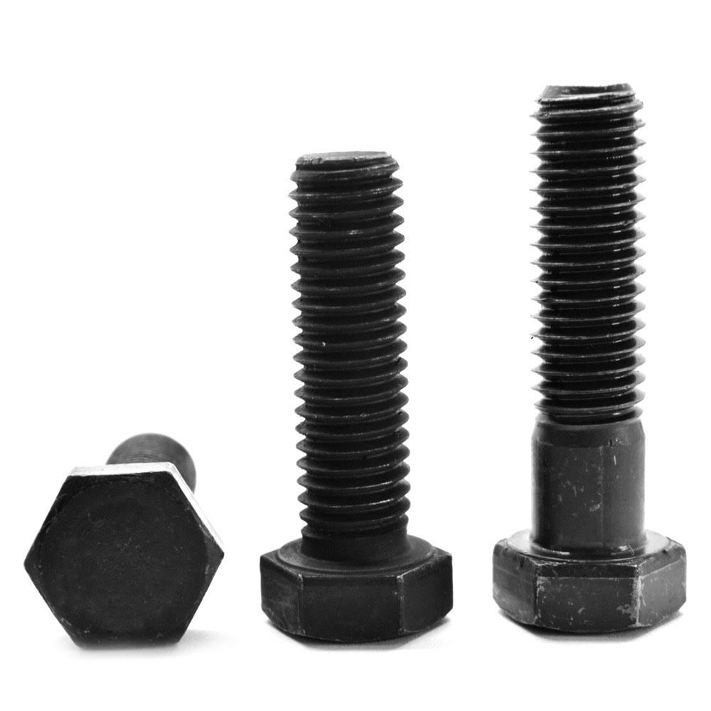9/16x22-18 x 5x22 Fine Thread Grade 5 Hex Cap Screw Black Oxide T9630